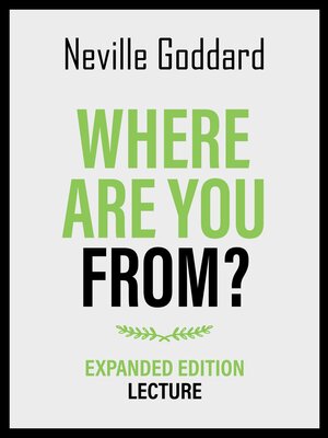 cover image of Where Are You From?--Expanded Edition Lecture